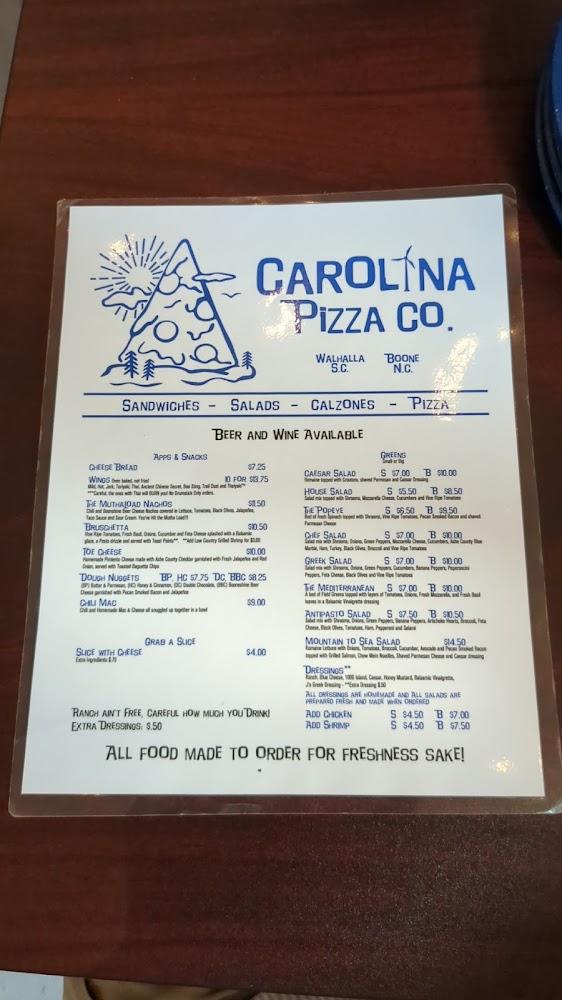 Carolina Pizza Co. Boone Menu image 3