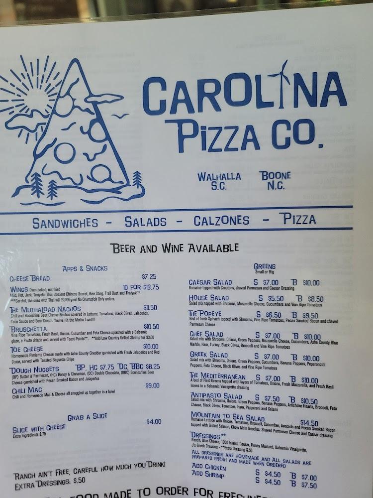 Carolina Pizza Co. Boone Menu image 4